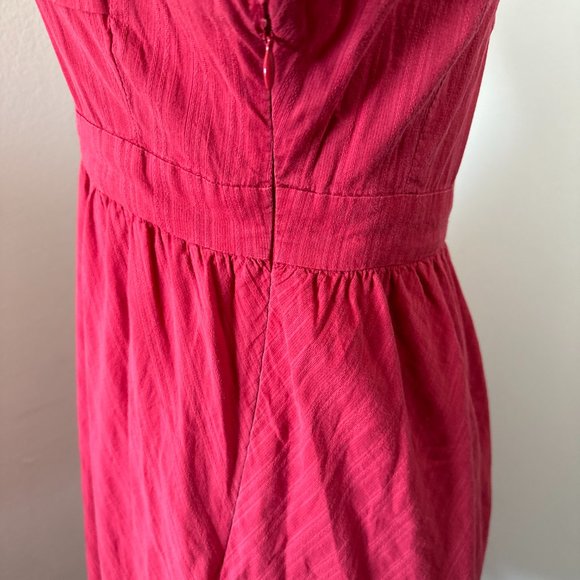 Fossil Dress Size Small Women's Red V-Neck A-Line Preppy Boho Cute Summer. - Picture 6 of 9